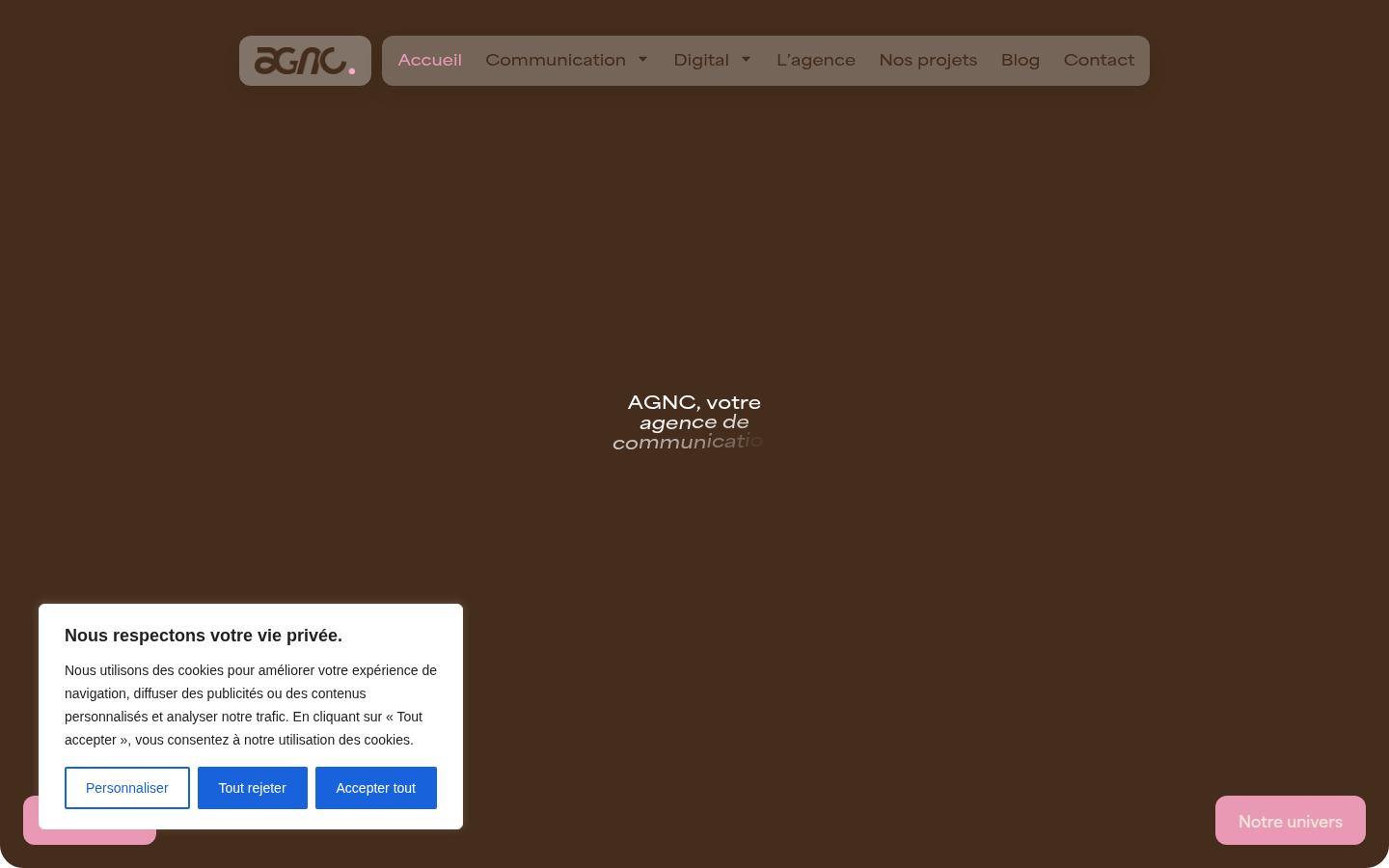 Aperçu du site AGNC