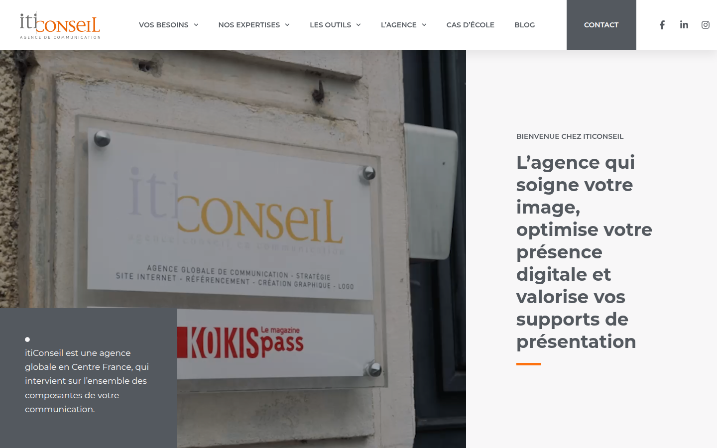 Aperçu du site itiConseil