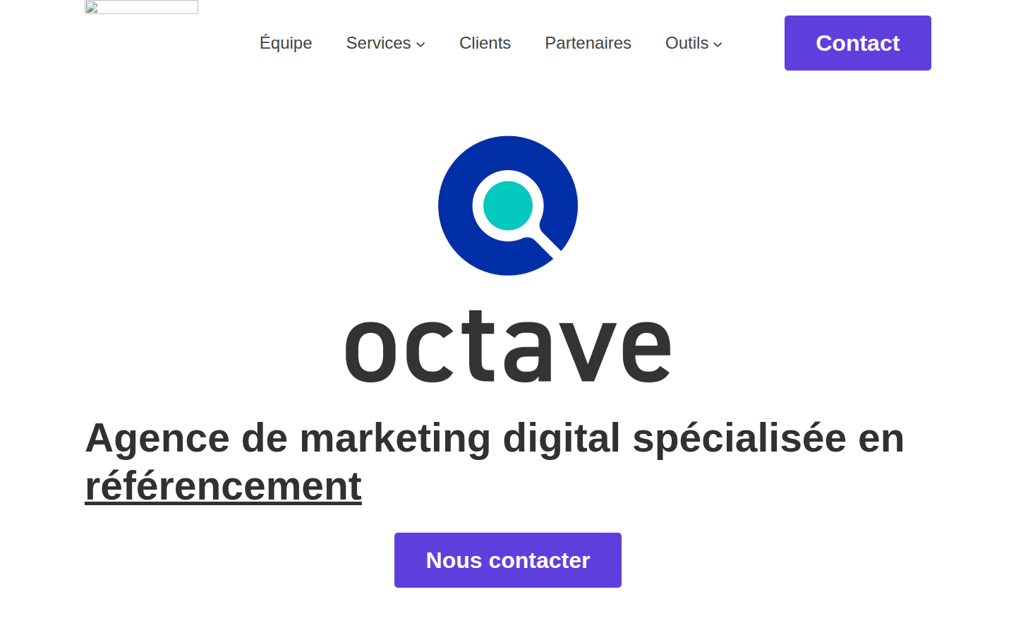 Aperçu du site Octave